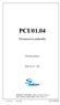 PCU01.04. Procesorová jednotka. Příručka uživatele. Platí od výr. č. 066. Střešovická 49, 162 00 Praha 6, e-mail: s o f c o n @ s o f c o n.