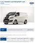 FORD TRANSIT CUSTOM SPORT VAN I CENÍK 2-3místný vůz, s pevnou přepážkou