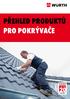 přehled produktů pro pokrývače