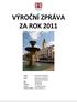 VÝROČNÍ ZPRÁVA ZA ROK 2011