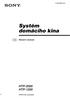 2-103-636-11(1) Systém domácího kina. Návod k obsluze HTP-2000 HTP-1200. 2004 Sony Corporation
