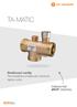 TA-MATIC. Směšovací ventily Termostatický směšovací ventil pro teplou vodu