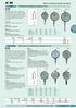 Číselníkové úchylkoměry (ukazatel 0,1 mm) Malé číselníkové úchylkoměry (ukazatel 0,01 mm)