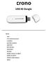 USB 3G Dongle OBSAH:
