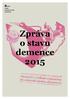 Zpráva o stavu demence 2015