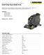 Ručně vedené podlahové mycí stroje s odsáváním B 80 W Bp Pack DOSE R 65. Vybavení: Válcové kartáče Zametací funkce Pohon pojezdu Trakční motor 575 W