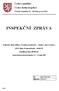Česká republika Česká školní inspekce. Ústecký inspektorát - oblastní pracoviště INSPEKČNÍ ZPRÁVA