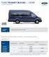 FORD TRANSIT BUS M2 I CENÍK 14-18místný vůz kategorie M2