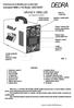 DEDRA NÁVOD K OBSLUZE. Invertorová svářečka pro svařování metodami MMA a TIG Model: DESTi203P. se Záručním listem. Obr. 1 OBSAH:
