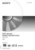 2-631-916-32(1) DVD rekordér Systém domácího kina. Návod k obsluze DAR-RD100. 2005 Sony Corporation