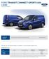 FORD TRANSIT CONNECT SPORT VAN CENÍK 3místný vůz s přepážkou