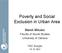 Poverty and Social Exclusion in Urban Area