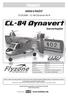 NÁVOD K POUŽITÍ. FLZA2800 CL-84 Dynavert Rx-R. CL-84 Dynavert