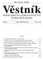 Ročník 2007. Věstník MINISTERSTVA ZDRAVOTNICTVÍ ČESKÉ REPUBLIKY. Částka 8 Vydáno: PROSINEC 2007 Cena:??? Kč OBSAH: