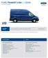 FORD TRANSIT VAN I CENÍK 2-3místný vůz s přepážkou