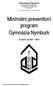 Minimální preventivní program Gymnázia Nymburk