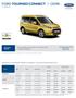 FORD TOURNEO CONNECT I CENÍK 5-7místný vůz