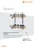 Dynacon. Rozdělovače podlahového vytápění Rozdělovač pro podlahové vytápění s automatickou regulací průtoku