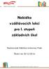 Nabídka vzdělávacích lekcí pro I. stupeň základních škol