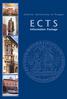 Charles University in Prague ECTS. Information Package