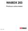 WABOX 203 Příručka pro rychlou instalaci