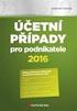 ÚČETNÍ PŘÍPADY pro podnikatele 2016