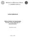 Lenka Ryšánková. Úloha bránice ve fyzioterapii Function of the diaphragm in physiotheraphy