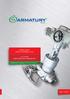 ARMATURY PRO ENERGETIKU VALVES FOR POWER INDUSTRY PRODUKTOVÝ KATALOG / PRODUCT CATALOGUE CZ / EN