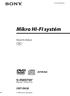 (1) Mikro HI-FI systém. Návod k obsluze CMT-DH Sony Corporation