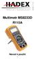 Multimetr MS8233D R115A