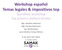 Workshop español Temas legales & impositivos top Španělský workshop Top právní a daňová témata