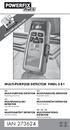 IAN MULTI-PURPOSE DETECTOR PMDL 5 B1. MULTI-PURPOSE DETECTOR Operating instructions. MULTIFUNKCIÓS DETEKTOR Használati utasítás