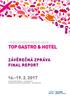 TOP GASTRO & HOTEL ZÁVĚREČNÁ ZPRÁVA