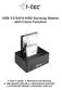 USB 3.0 SATA HDD Docking Station with Clone Function