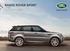 RANGE ROVER SPORT CENÍK MODELOVÝ ROK ÚNOR 2015