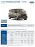 FORD TOURNEO CUSTOM I CENÍK 8-9místný vůz