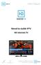 Návod ke službě IPTV HD internet.tv