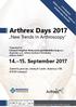 Arthrex Days New Trends In Arthroscopy