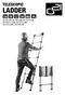 TELESCOPiC. LaDDER HU PL GA-TZ7-2M, GA-TZ9-2,6M, GA-TZ11-3,2M, GA-TZ9+11-3,2M, GA-TZ13-3,8M, GA-TZ12-3,8M, GA-TZ16-5M