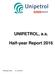 UNIPETROL, a.s. Half-year Report 2016