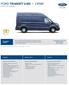 FORD TRANSIT VAN I CENÍK 2-3místný vůz s přepážkou