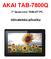 AKAI TAB-7800Q. 7 Quad-core TABLET PC. Uživatelská příručka