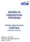 MINIMÁLNÍ PREVENTIVNÍ PROGRAM