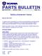 PARTS BULLETIN Date: Issue No: Page: 1 (7)