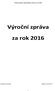 Výroční zpráva Výpočetního centra za rok Výroční zpráva. za rok 2016