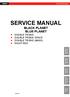 SERVICE MANUAL BLACK PLANET BLUE PLANET