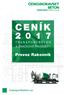 CENÍK. Provoz Rakovník TRANSPORTBETON A ZNAČKOVÉ PRODUKTY. transportbeton.cz