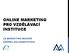 ONLINE MARKETING PRO VZDĚLÁVACÍ INSTITUCE ZA MARKETING MAKERS ANDREA HOLZKNECHTOVÁ