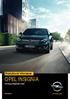 Produktové informace OPEL INSIGNIA. Katalog příslušenství Opel.
