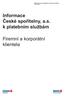 Informace České spořitelny, a.s. k platebním službám. Firemní a korporátní klientela